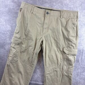 Lee Cargo Pants Mens 38x29 Tan Extreme Comfort MVP Straight Fit Hiking Workwear